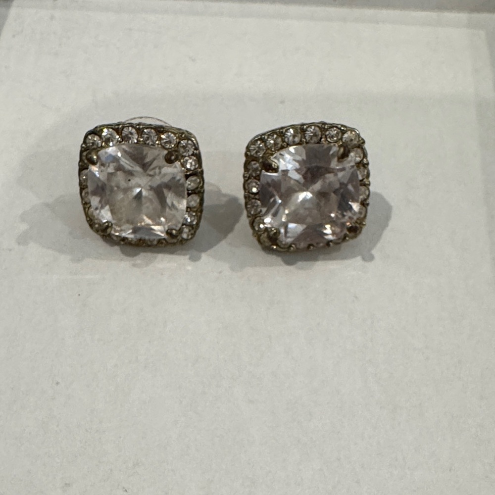 Faux Diamond Stud Statement Costume Jewelry Earrings